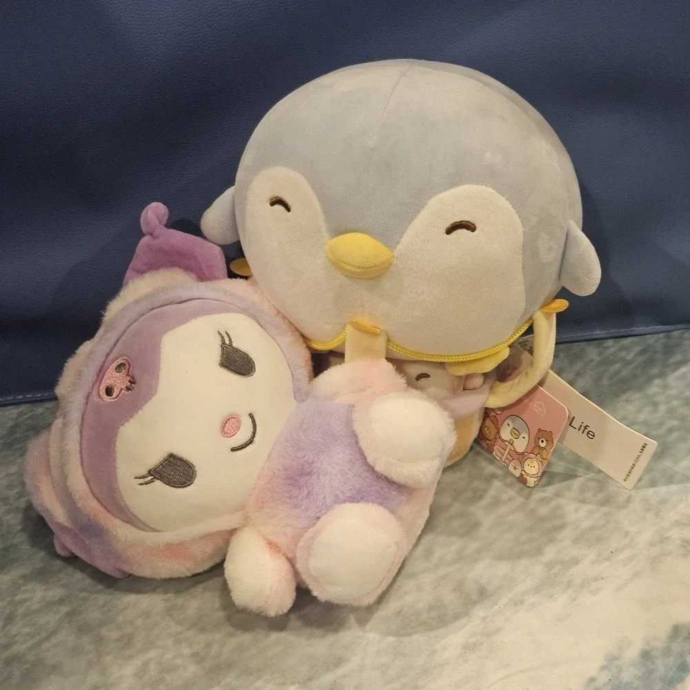 Kawaii Pastel Plush Bundle Kuromi Penguin Hot Air Balloon Plush Lot